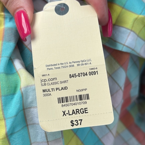 Pastel Check Long Sleeve Button Up - Picture 9 of 16